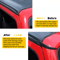 20072018 Jeep Wrangler JK Rain Gutter Extension Water Diversion Shield For Roof Protection 3