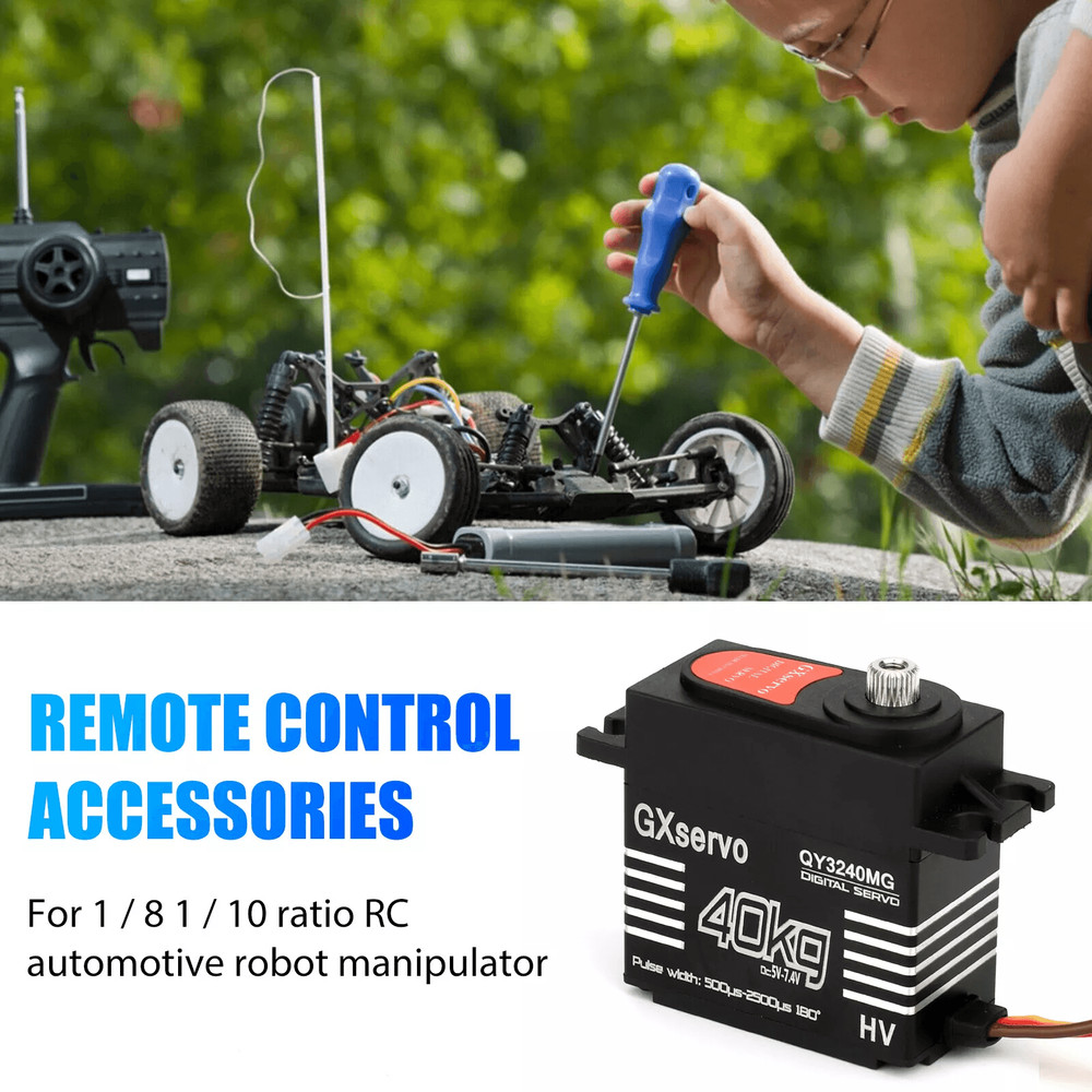40KG Metal Gear Waterproof Digital Servo High Torque For 18 110 RC Car Precision Steering Control 4