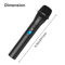 Professional VHF Handheld Wireless Microphone System With USB Receiver Ideal For Karaoke Events And 4