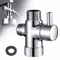 Shower Head Diverter Valve 3Way TAdapter With Water Splitter Tap Switch Universal Connection For Fi 0