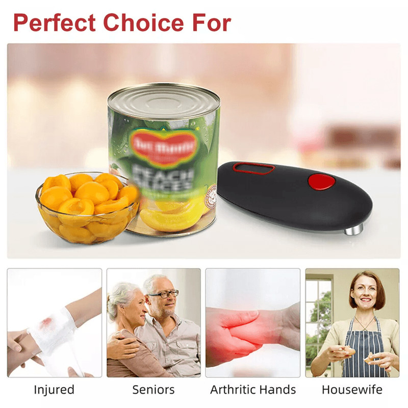 Electric Commercial Can Opener Smooth Edge HandsFree Stainless Steel Automatic Kitchen Tool 5