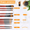 Professional Paint Brush Set For Acrylic Oil Watercolour Art Projects 2