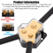 Car Audio Splitter Amp Power Distribution Block 024 Gauge In 468 Gauge Out 2Way Ground Terminal For 5