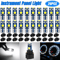 White SMD LED Instrument Panel Dash Gauge Light Bulbs Set With Sockets Cluster Bulbs For Car Inter 0