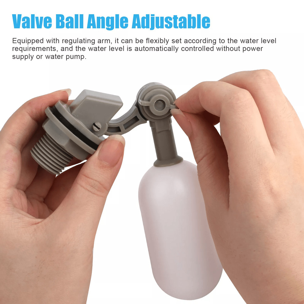 4x Water Float Valve Adjustable Arm 12 Automatic Fill Stop  Plastic Water Filter Float Valve For Ta 2