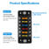 Universal 6 Way Blade Fuse Block For Car Boat RV 12V 24V Auto Power Distribution Holder With Cover 5
