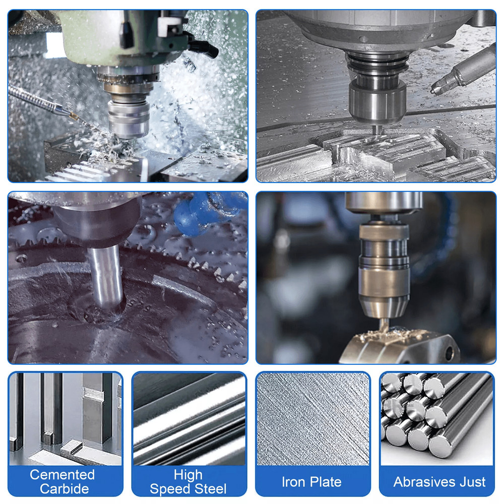 7x HSS Center Drill Bits Set 60 Combined Countersink Spotting Tool For Metalworking Steel Brass Cop 2
