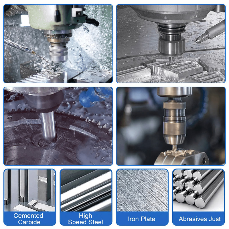 7x HSS Center Drill Bits Set 60 Combined Countersink Spotting Tool For Metalworking Steel Brass Cop 2