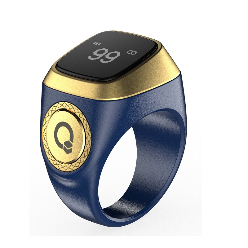 Waterproof Praise Tally Ring Smart Digital Counter for Zikr  Muslim Prayer Time