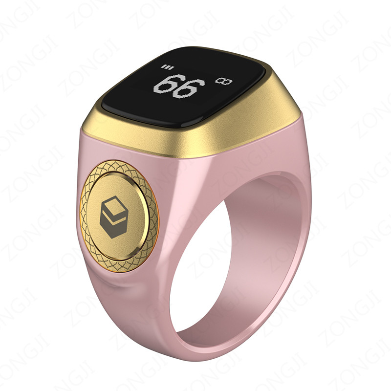 Waterproof Praise Tally Ring Smart Digital Counter for Zikr  Muslim Prayer Time