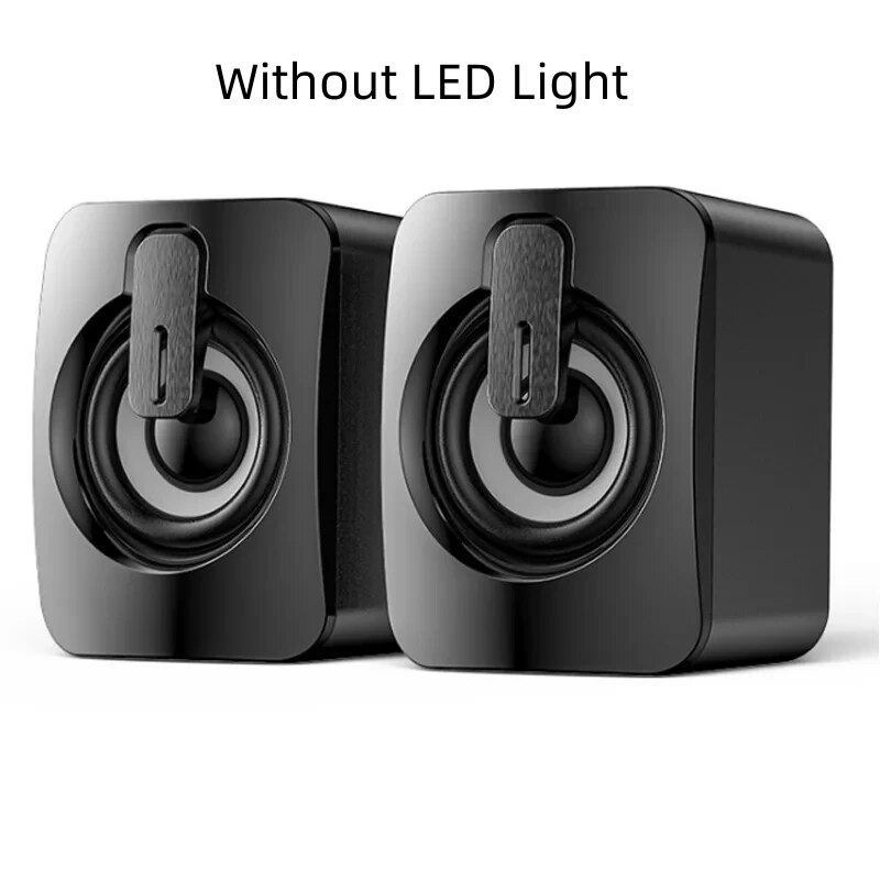 Premium Computer Speakers with LED Lights High-Fidelity PC Sound Box for Desktop & Gaming Setup