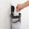Grey Mesh Bag Dispenser Wall Mount Storage Pouch For Plastic BagsTrash Bags  Sundries  SpaceSaving  1