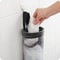 Grey Mesh Bag Dispenser Wall Mount Storage Pouch For Plastic BagsTrash Bags Sundries SpaceSaving 1