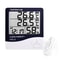 Digital Thermometer Hygrometer HTC1HTC2 Indoor Outdoor Temperature Humidity Monitor With LCD Displa 2