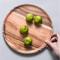 Premium Acacia Wood Round Serving Platter Rustic Wooden Tray For Pizza Salad Fruit Dessert Bread C 5