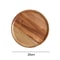 Premium Acacia Wood Round Serving Platter Rustic Wooden Tray For Pizza Salad Fruit Dessert Bread C 6