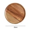 Premium Acacia Wood Round Serving Platter Rustic Wooden Tray For Pizza Salad Fruit Dessert Bread C 7