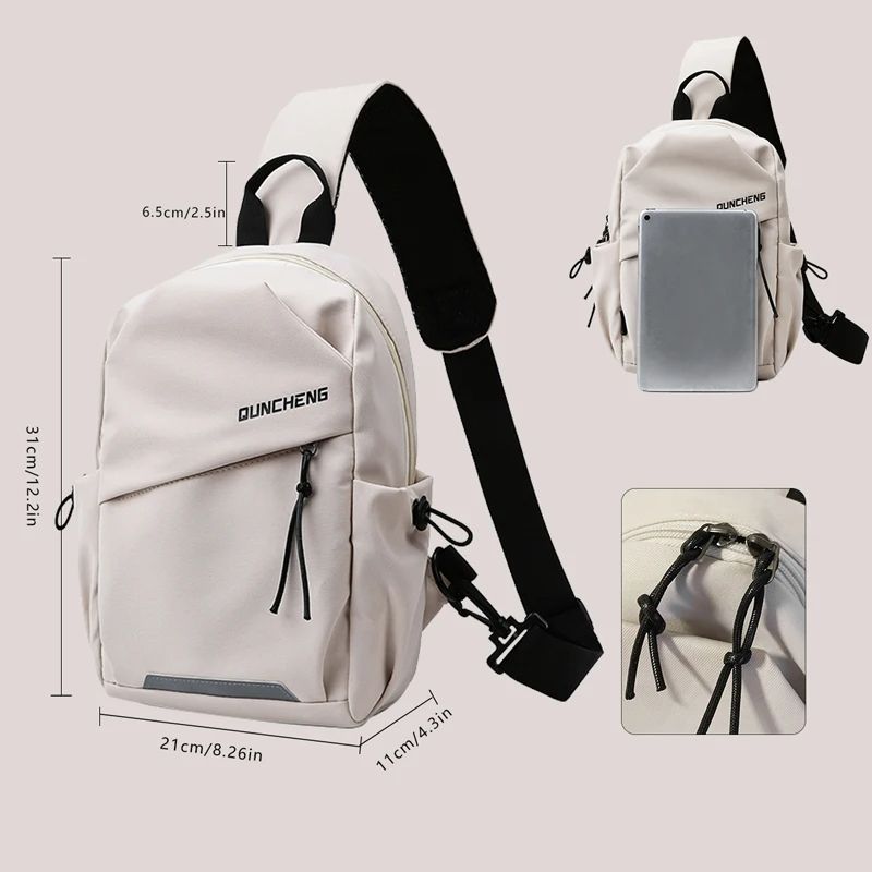 Crossbody Bag For Men Women  Lightweight Single Shoulder Chest Backpack For Cycling Hiking Travel A 4