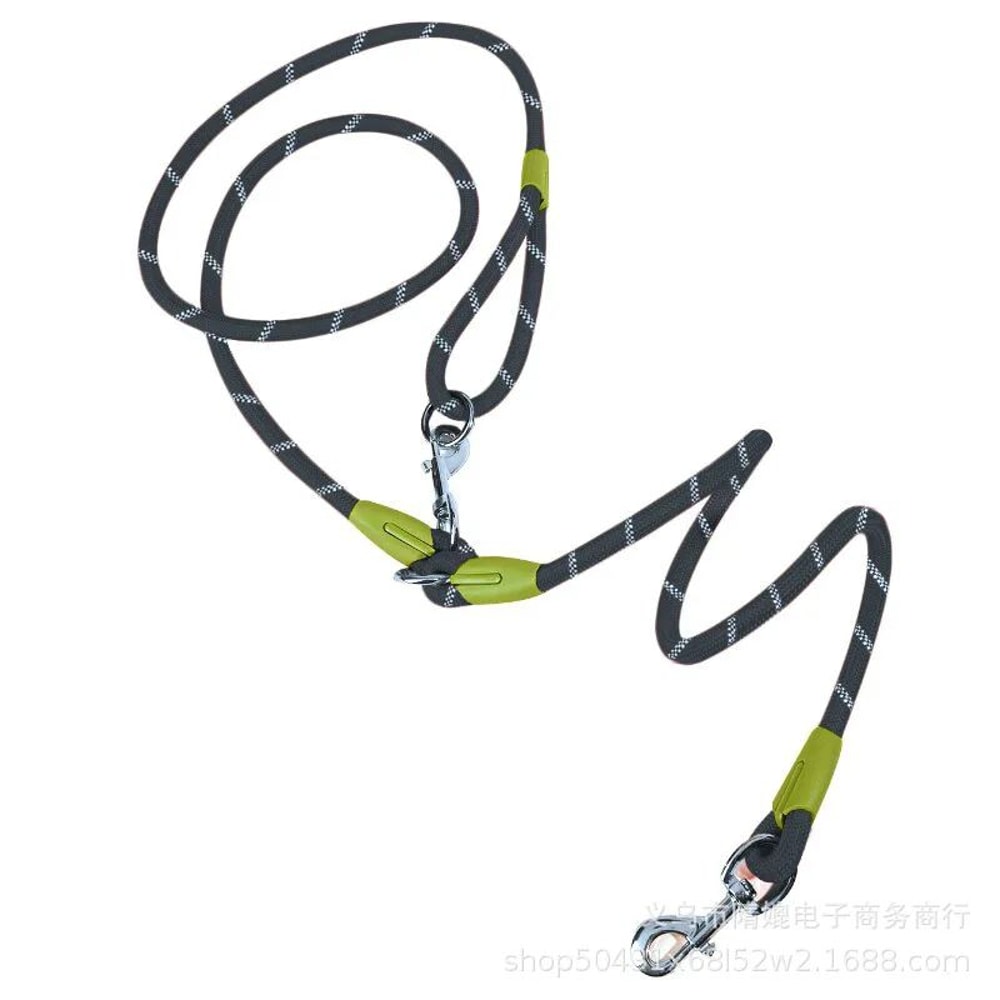 Reflective Nylon Dog Leash With Traffic Handle Slip Lead Rope Chain For Small Large Dogs HandsFree 6