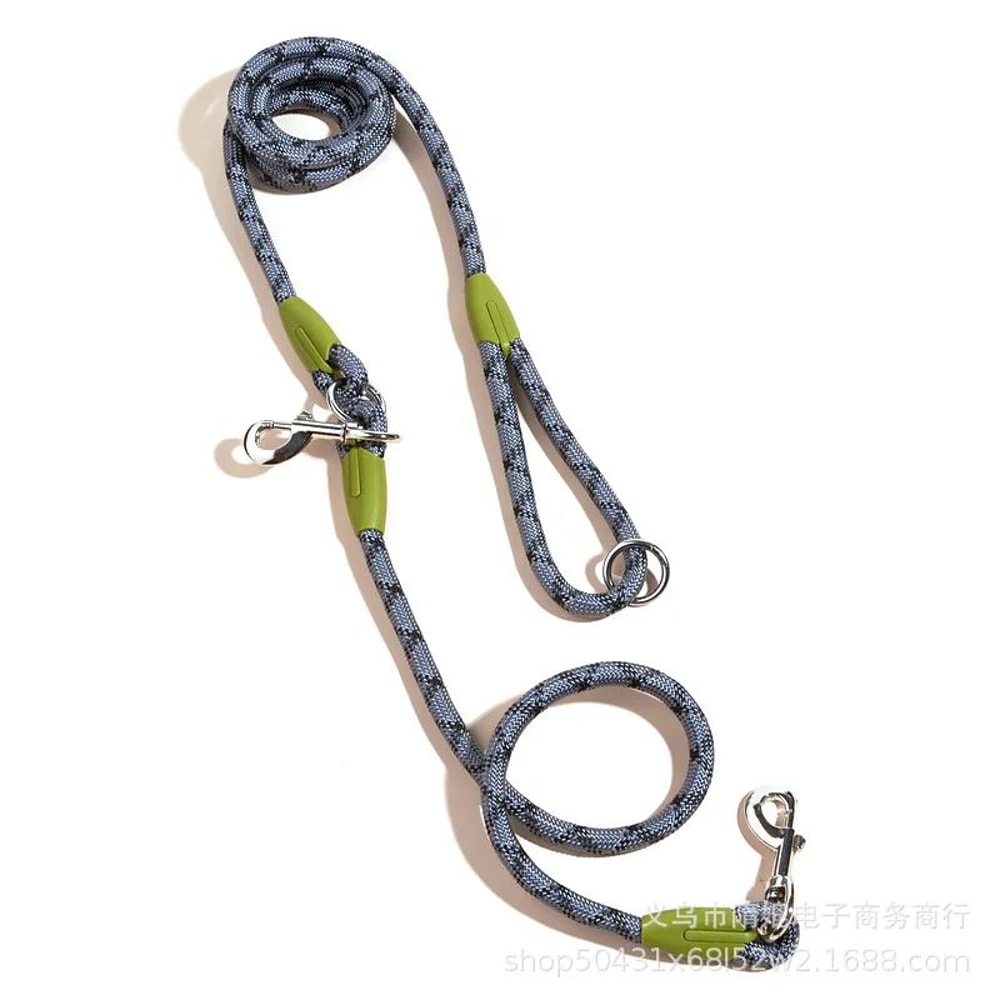 Reflective Nylon Dog Leash With Traffic Handle Slip Lead Rope Chain For Small Large Dogs HandsFree 9