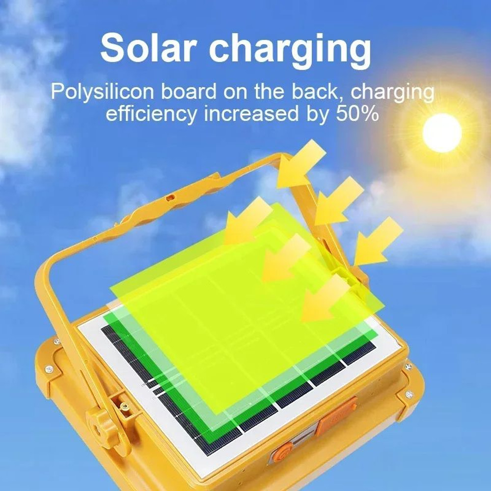Camping Lantern Solar Rechargeable LED Tent Light With Magnet Powerful Flashlight  Power Bank For E 1