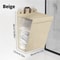 1pc Foldable Adhesive Laundry Basket Hamper Multifunctional Punch Free Wall Hanging Washing Clothe 5