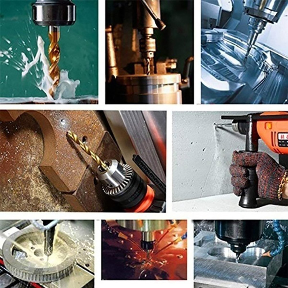 Professional 50 100PCS HSS Drill Bit Set Titanium Coated 1 3mm Precision Bits For DIY Engineering 5