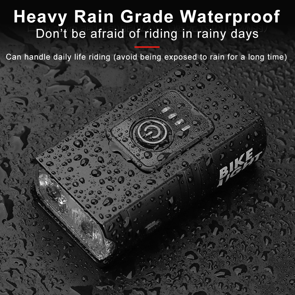 USB Rechargeable T6 LED Bicycle Light Headlight, Aluminum Alloy MTB Cycling Torch, Waterproof 360° Rotating High Beam