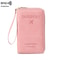 Multifunctional Blocking Travel Wallet, Passport Holder, Ticket Organizer, Credit Card Zipper Pouch with Wrist Strap