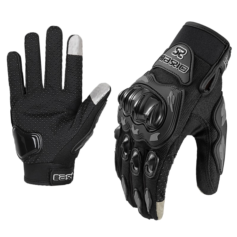 Summer Breathable Full Finger Motorcycle Gloves Touch Screen Non-slip Motocross Racing Biker Gloves Wear-resistant