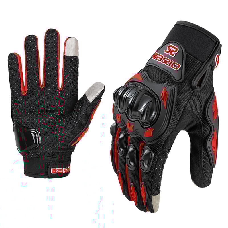 Summer Breathable Full Finger Motorcycle Gloves Touch Screen Non-slip Motocross Racing Biker Gloves Wear-resistant
