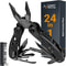 Multitool 24-in-1 Pliers with Professional Multi-tool for Survival, Camping, Hunting, Compact Tools Set for Men, Dad
