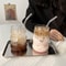 530ml Heat-Resistant Glass Cup, Stripe Mug Water Tumbler, Durable Drinkware for Tea, Coffee, Juice, Milk