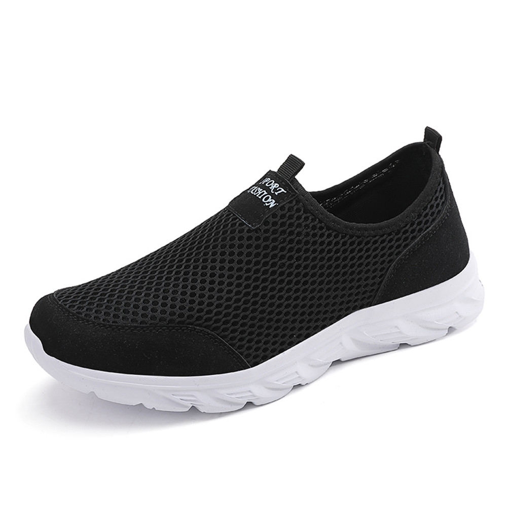 Lightweight Men Casual Shoes Slip On Breathable Anti-Slip Sneakers Flats for Walking Outdoor Male Loafers