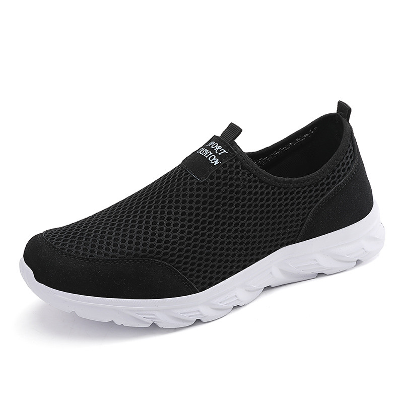 Lightweight Men Casual Shoes Slip On Breathable Anti-Slip Sneakers Flats for Walking Outdoor Male Loafers