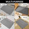 Bathroom Living Room Anti Slip Mat, Embossed Fiber Carpet with Memory Foam, Pebble Floor Mat for Home Decor & Durable