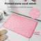 Bathroom Living Room Anti Slip Mat, Embossed Fiber Carpet with Memory Foam, Pebble Floor Mat for Home Decor & Durable