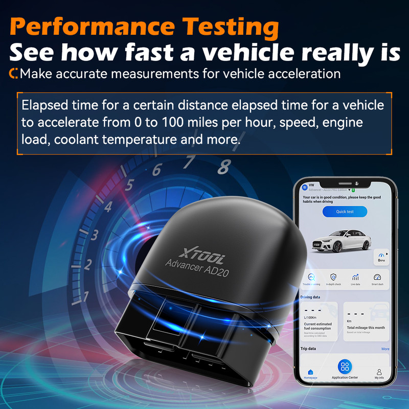 Mini Bluetooth 5.0 OBD2 Scanner Car Diagnostic Tool Full OBD2 Functions Code Reader for Android iOS Vehicle Scan