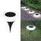 Solar LED Lawn Lights Outdoor Floor Landscape Lamps with On/Off, Ideal for Garden, Pathway, Yard, Patio, Deck & Camping