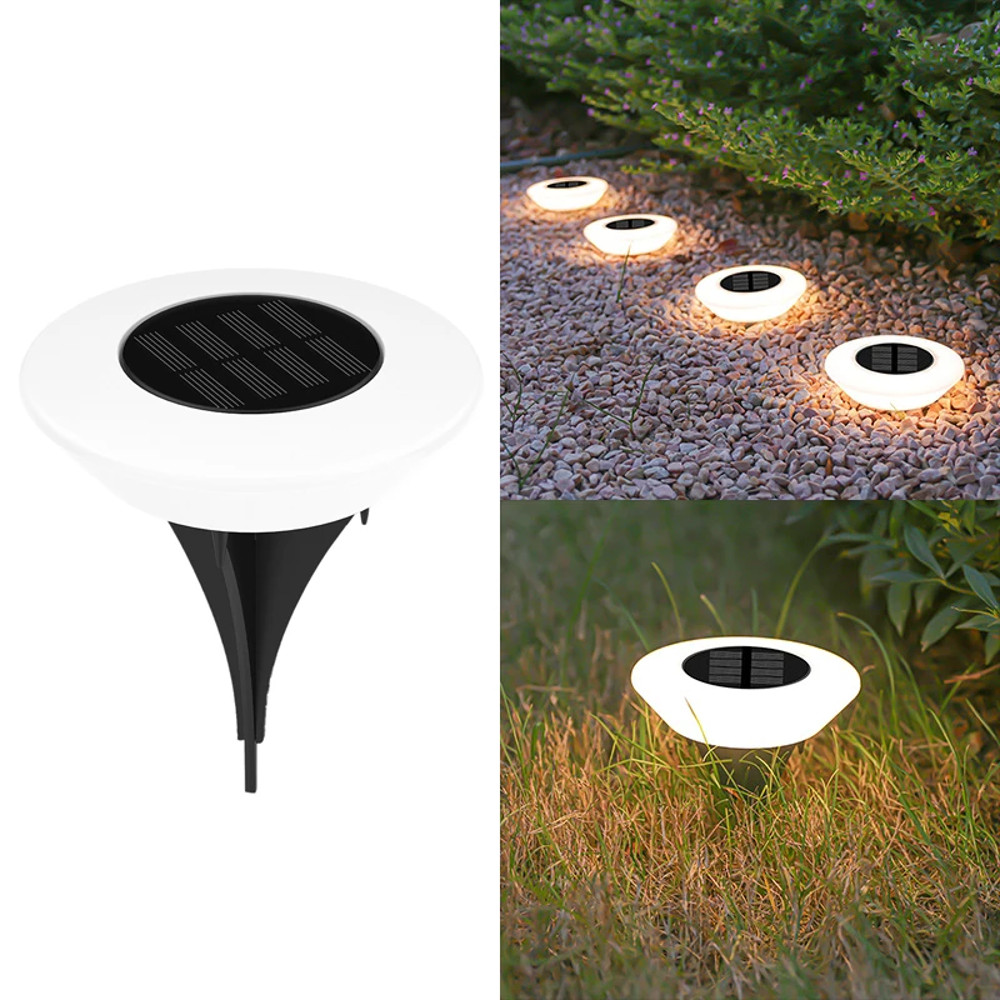 Solar LED Lawn Lights Outdoor Floor Landscape Lamps with On/Off, Ideal for Garden, Pathway, Yard, Patio, Deck & Camping