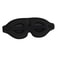 Black 3D Eye Mask, Adjustable No Pressure Sleep Mask for Men & Women, Breathable & Light Blocking Travel Eye Cover