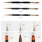 Nail Art Brushes, Dual End Gel Gradient Brush & Ultra Thin Line Drawing Pen for Precise Manicure Design