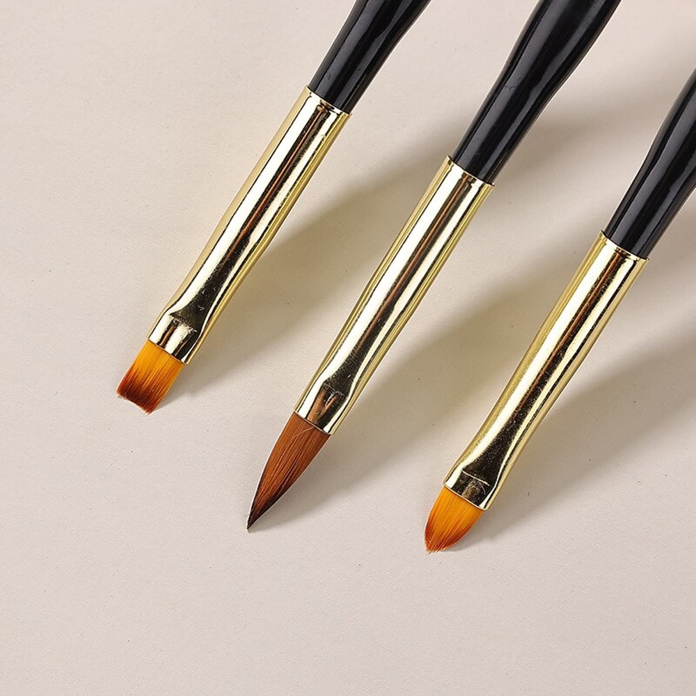 Nail Art Brushes, Dual End Gel Gradient Brush & Ultra Thin Line Drawing Pen for Precise Manicure Design