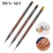 Nail Art Brushes, Dual End Gel Gradient Brush & Ultra Thin Line Drawing Pen for Precise Manicure Design