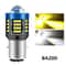 LED Motorcycle Headlight CSP Dual Color Fog Lamp White Yellow Hi/Lo Beam Light Bulb for Scooter Motobike Driving