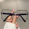 Anti-Blue Optical Glasses in Retro Box Design, The New Style Personality Bump Color Frame