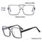 Anti-Blue Optical Glasses in Retro Box Design, The New Style Personality Bump Color Frame