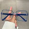 Anti-Blue Optical Glasses in Retro Box Design, The New Style Personality Bump Color Frame