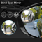 Adjustable Car Blind Spot Mirror, Wide Angle Convex Rearview Mirror for Reverse, Lane Change & Parking Safety