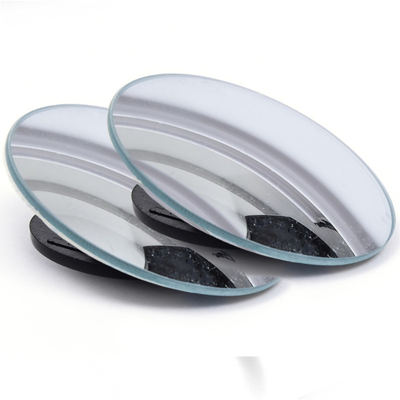 Adjustable Car Blind Spot Mirror, Wide Angle Convex Rearview Mirror for Reverse, Lane Change & Parking Safety